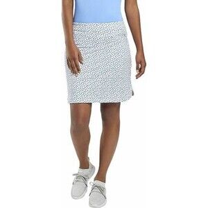 PETER MILLAR Alice Petal Hem "Lyme Petal Dot" Women XS Pull On Golf Skort Skirt